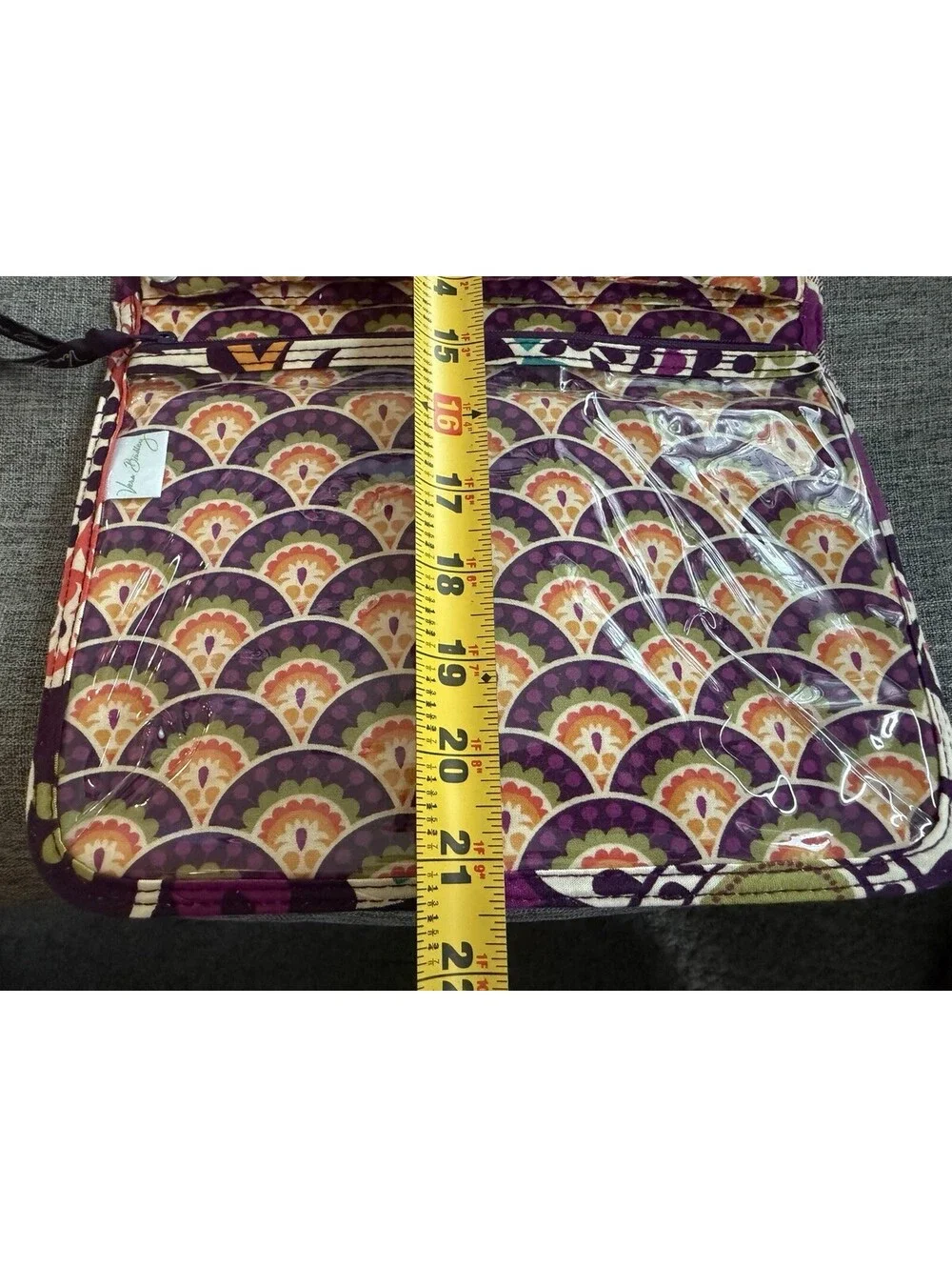 Vera Bradley Hanging Travel Organizer Plum Crazy Cosmetic Toiletry Bag
